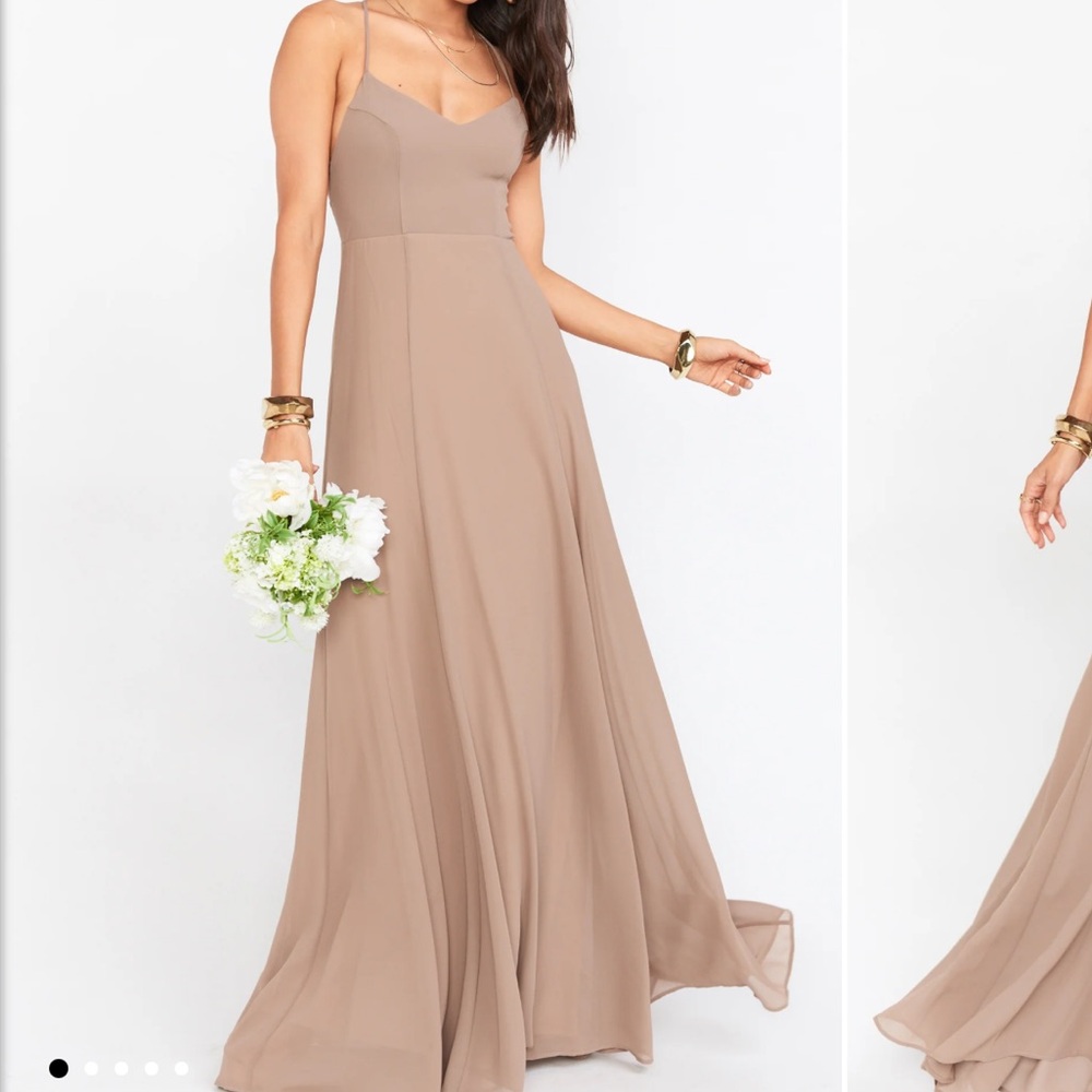 Show me your MuMu - Godshaw Goddess Gown in Dune Chiffon Size M